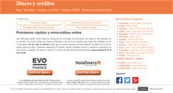 Desktop Screenshot of dineroycreditos.com